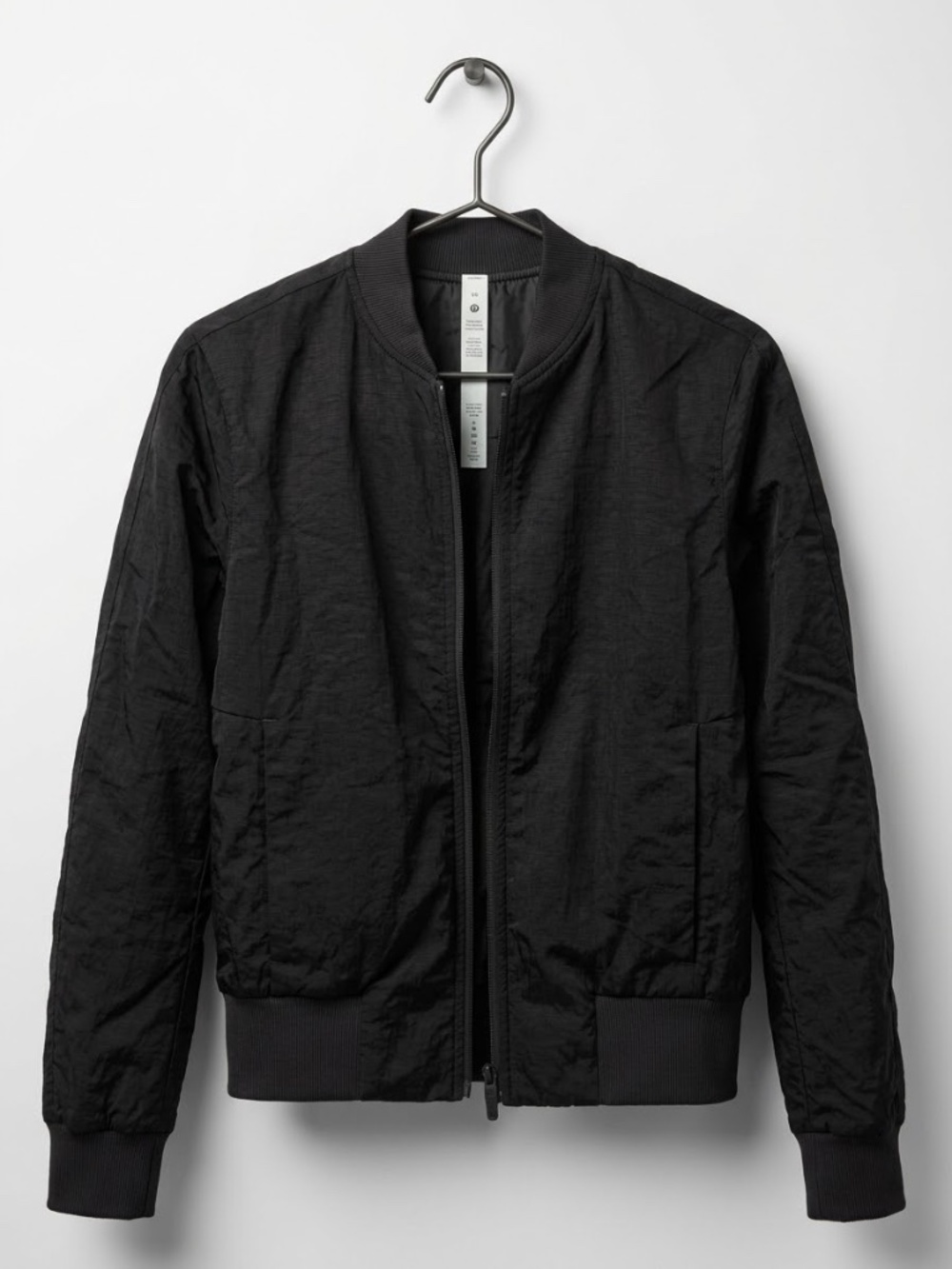Lululemon Black Non-Stop Bomber Jacket (Reversibles Insulated Top/Coat) size 2